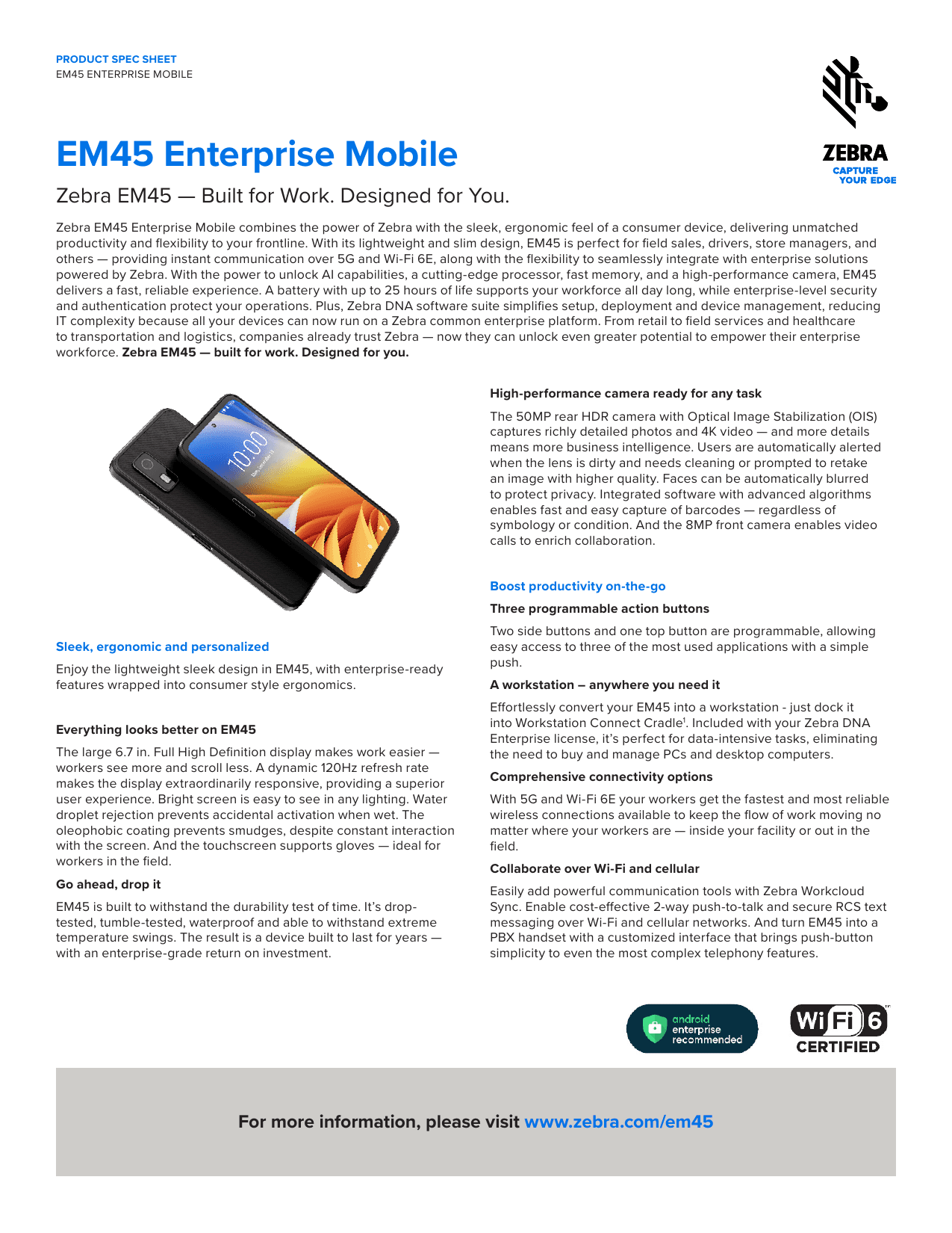 EM45 ENTERPRISE MOBILE