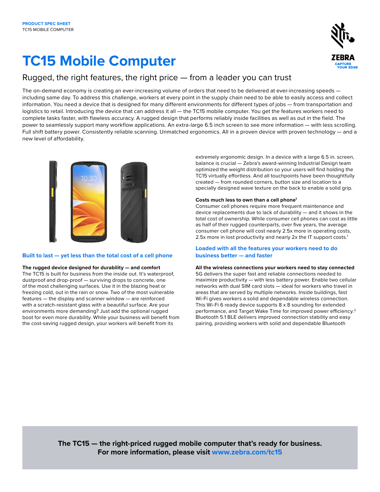TC15 MOBILE COMPUTER